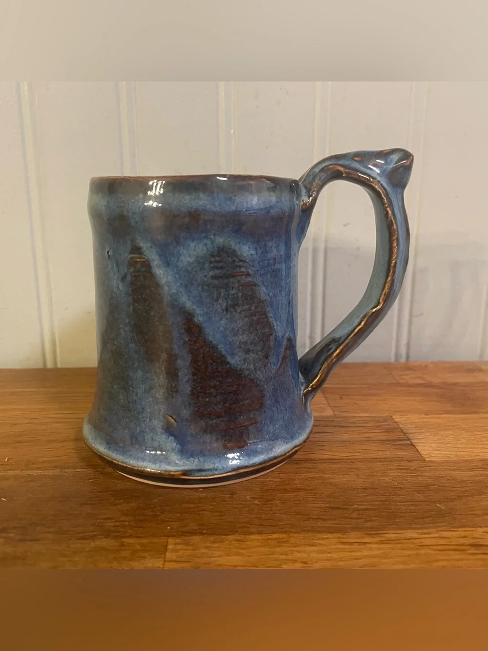Studio Art Pottery Glazed Mug with Pawprint Maker’s Mark